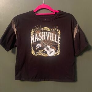 Nashville Black Graphic Short Sleeve Tee